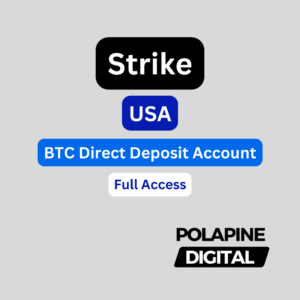 Strike BTC Direct Deposit Account with Full Access and Fullz | USA