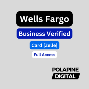 Wells Fargo Business + Card [Zelle] Full Access | USA